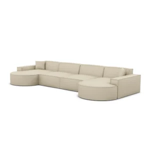Echtleder U-Form XL Panorama Sofa Brevia