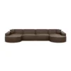 Echtleder U-Form XL Panorama Sofa Brevia