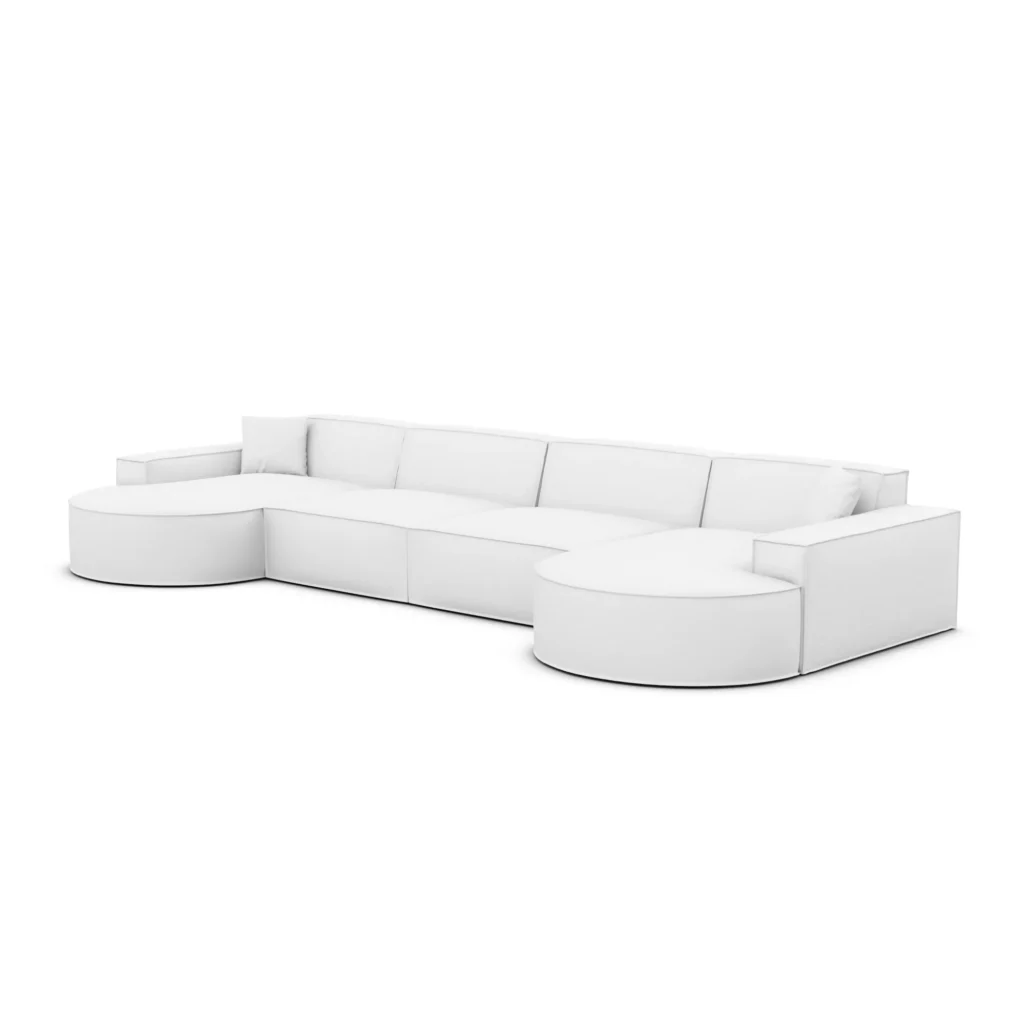 Echtleder U-Form XL Panorama Sofa Brevia