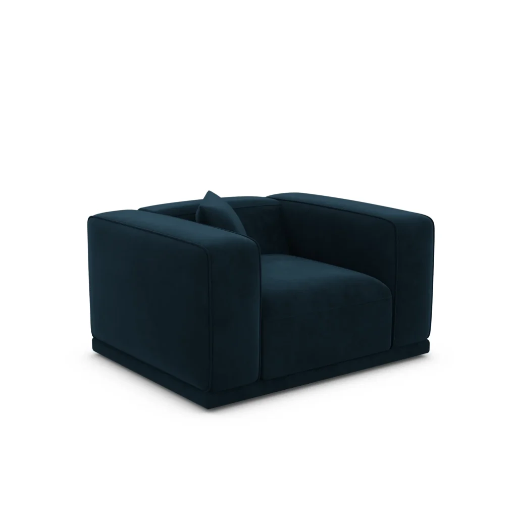 Samtstoff Sessel Diora