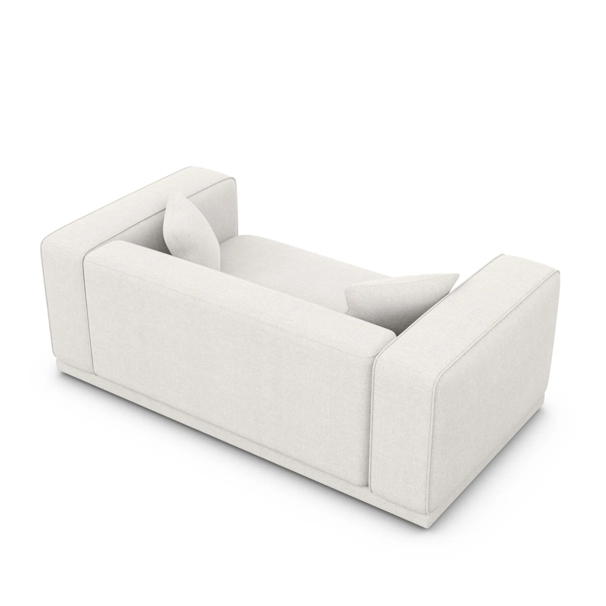 Strukturstoff 2-Sitzer Couch Diora