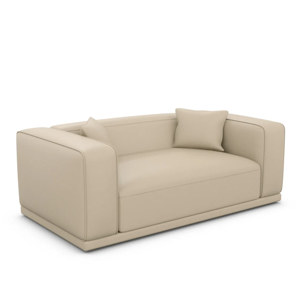 Echtleder 2-Sitzer Couch Diora