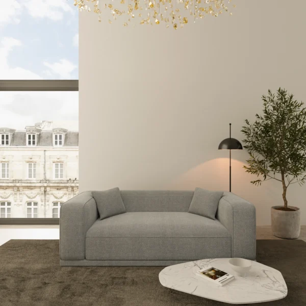 Strukturstoff 3-Sitzer Couch Diora