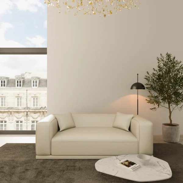 Echtleder 3-Sitzer Couch Diora