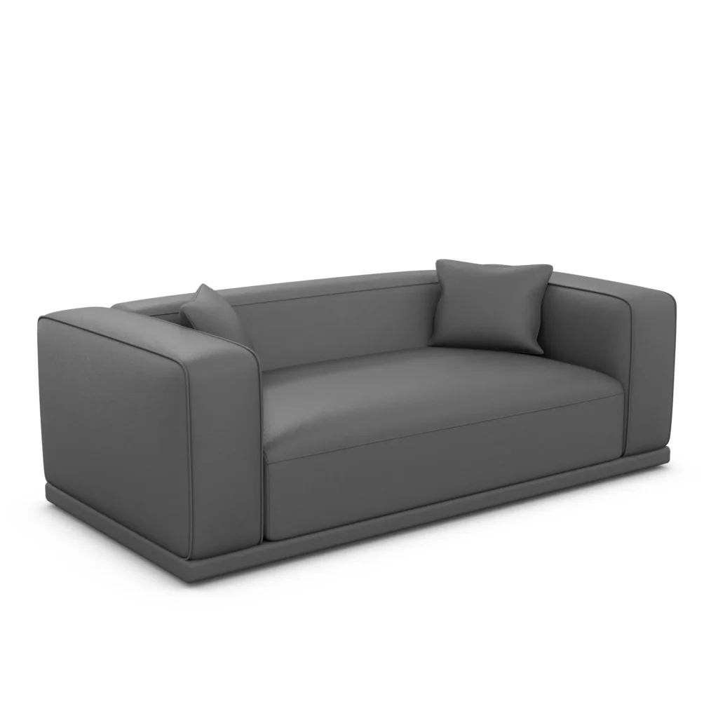 Echtleder 3-Sitzer Couch Diora