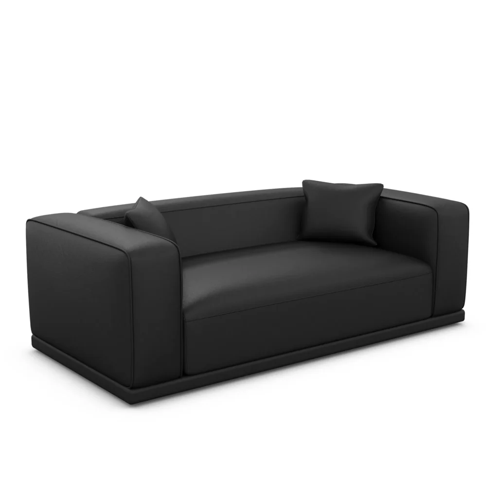 Kunstleder 3-Sitzer Couch Diora