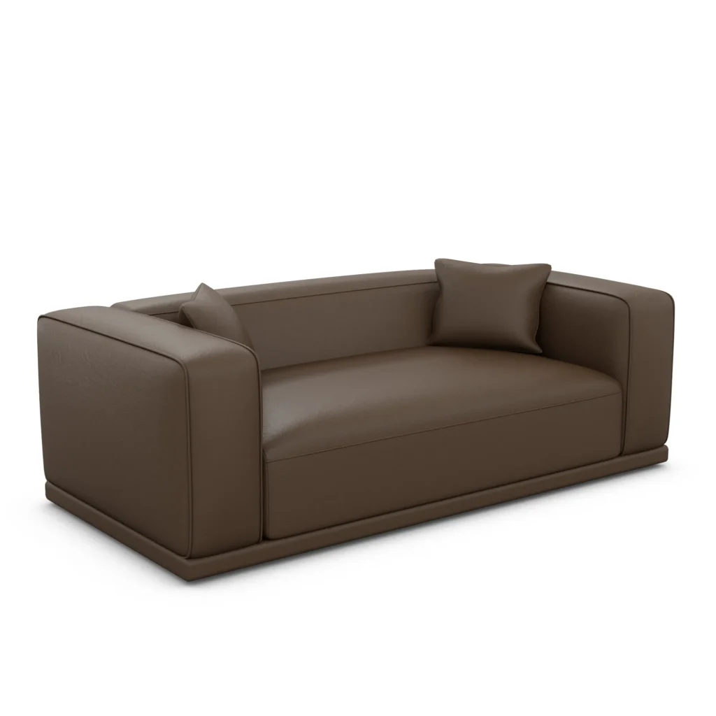 Kunstleder 3-Sitzer Couch Diora