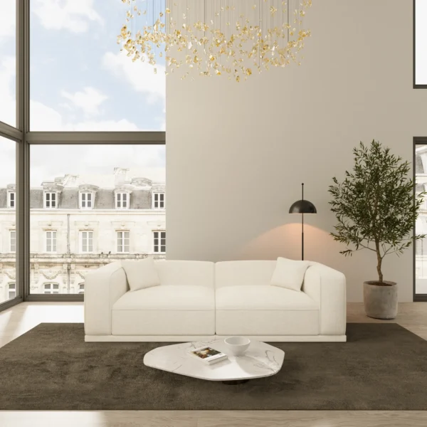 Strukturstoff 4-Sitzer Couch Diora