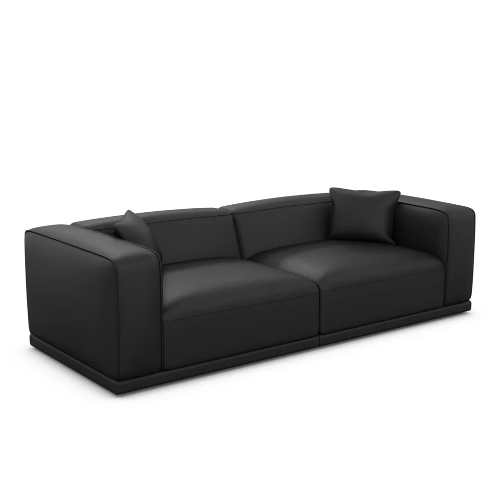 Kunstleder 4-Sitzer Couch Diora