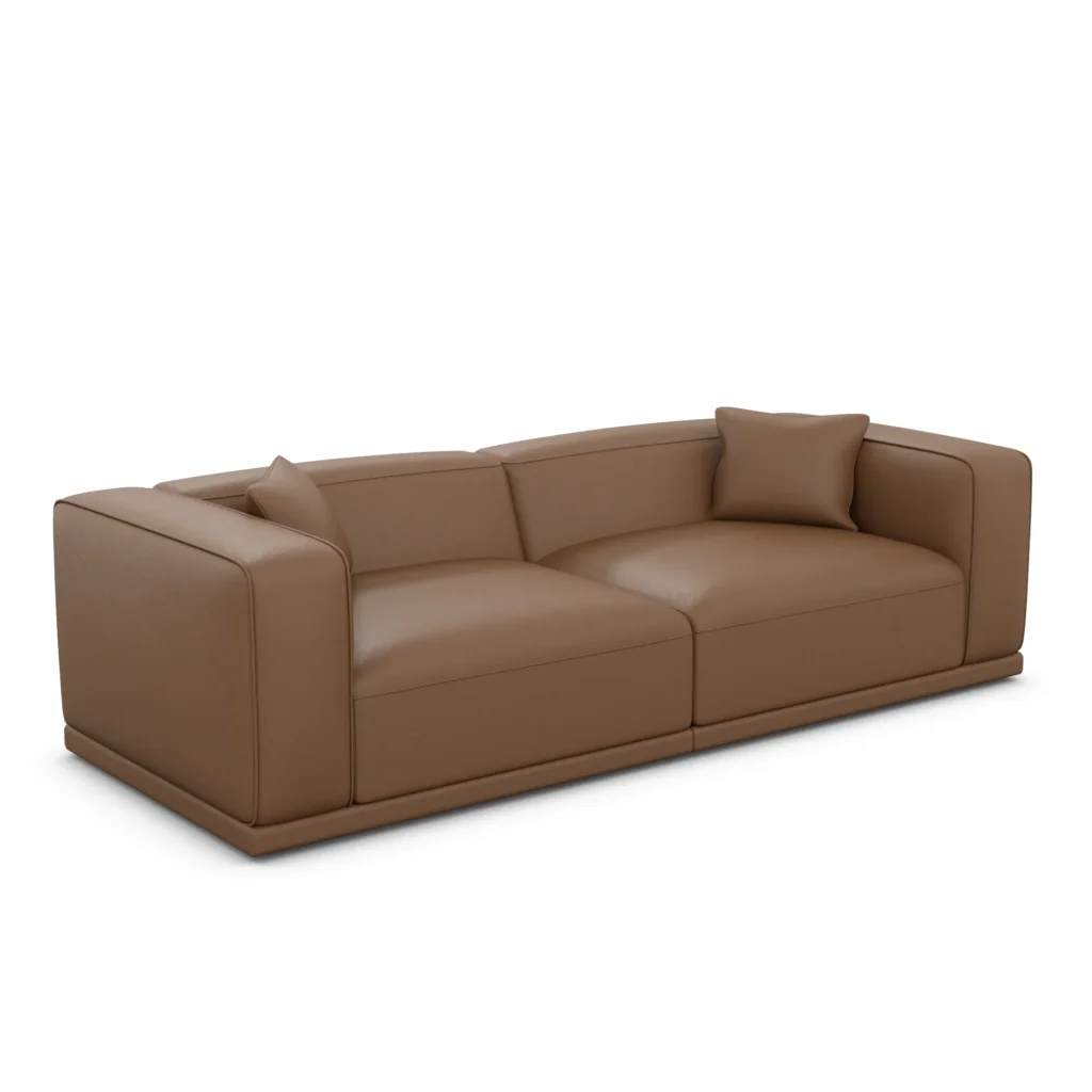 Kunstleder 4-Sitzer Couch Diora