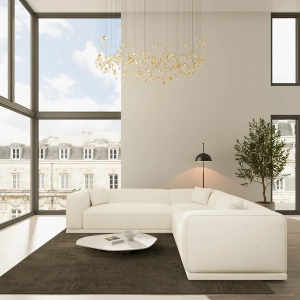 Strukturstoff Ecksofa Diora