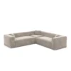 Samtstoff Ecksofa Diora