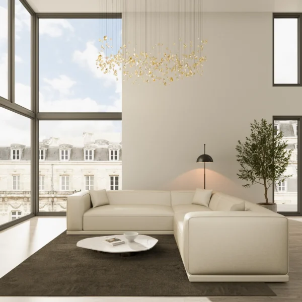 Echtleder Ecksofa Diora