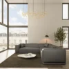 Echtleder Ecksofa Diora