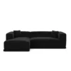 Samtstoff L-Form Sofa Diora