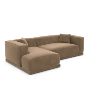 Samtstoff L-Form Sofa Diora