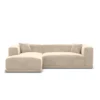 Samtstoff L-Form Sofa Diora