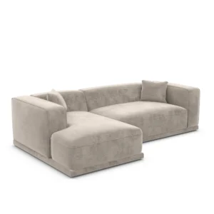 Samtstoff L-Form Sofa Diora