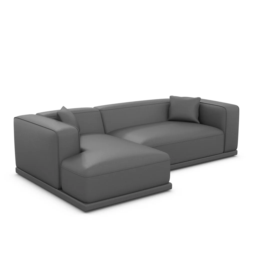 Echtleder L-Form Sofa Diora