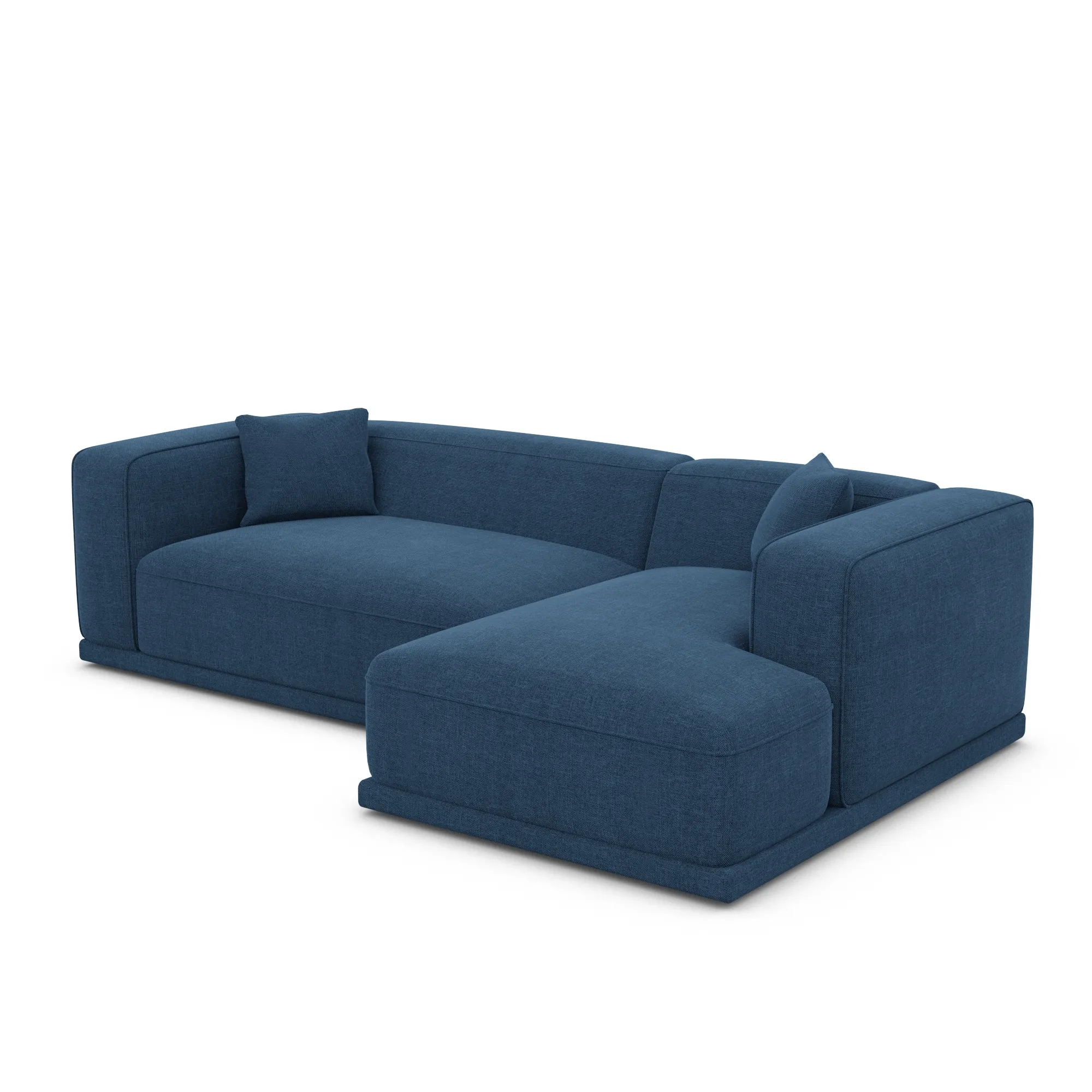 Strukturstoff L-Form Sofa Diora