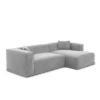 Samtstoff L-Form Sofa Diora