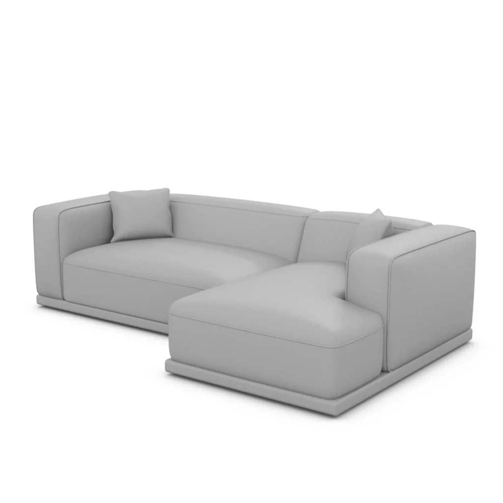 Echtleder L-Form Sofa Diora