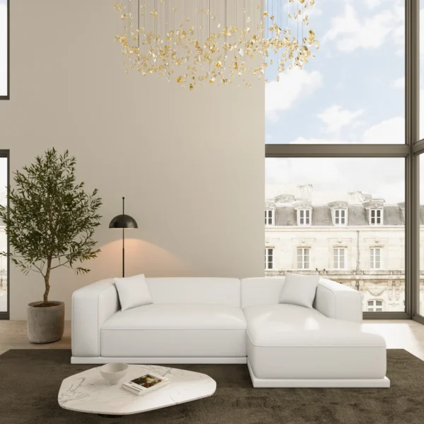 Echtleder L-Form Sofa Diora