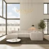 Strukturstoff U-Form XL Wohnlandschaft Diora