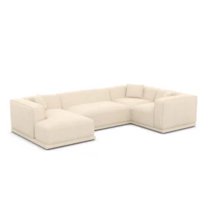 Strukturstoff U-Form XL Wohnlandschaft Diora