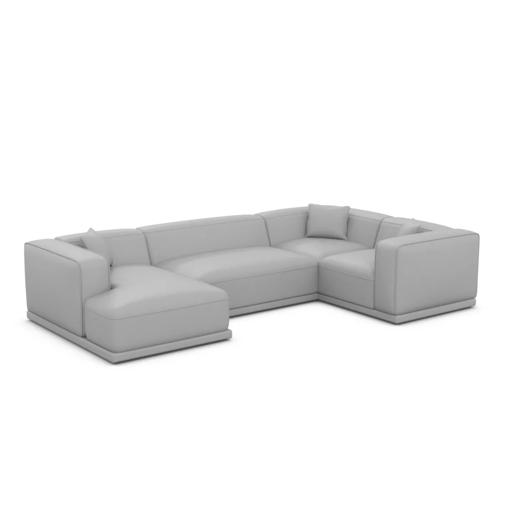 Echtleder U-Form XL Wohnlandschaft Diora