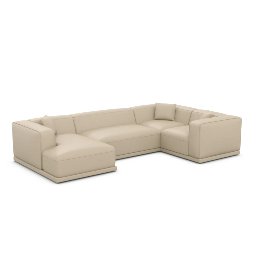 Kunstleder U-Form XL Wohnlandschaft Diora