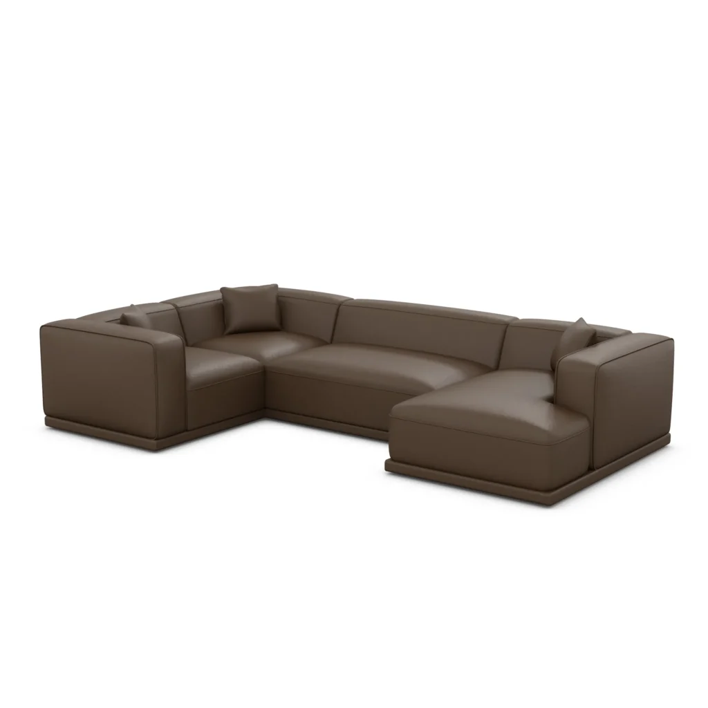 Kunstleder U-Form XL Wohnlandschaft Diora