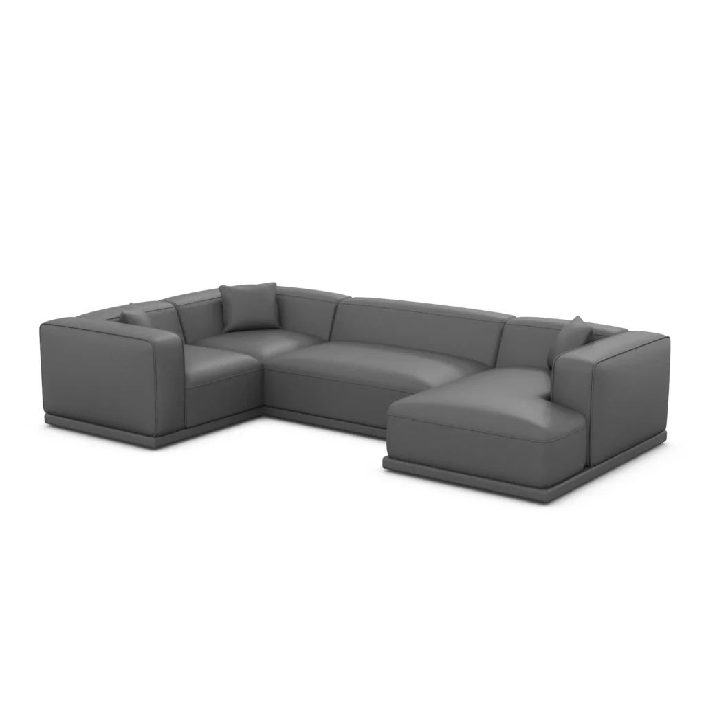 Kunstleder U-Form XL Wohnlandschaft Diora