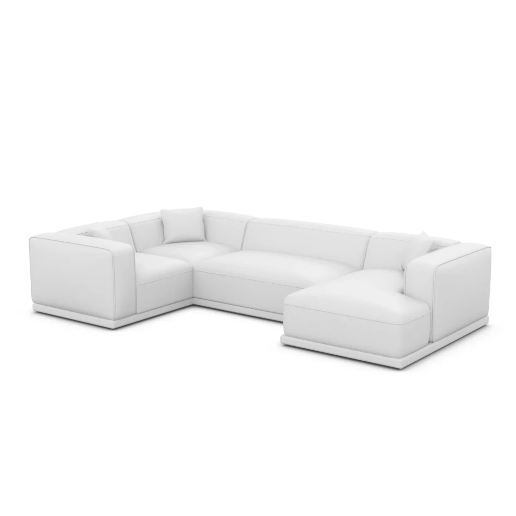 Kunstleder U-Form XL Wohnlandschaft Diora