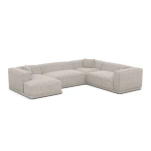 Bouclé U-Form XXL Wohnlandschaft Diora