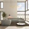 Strukturstoff U-Form XXL Wohnlandschaft Diora
