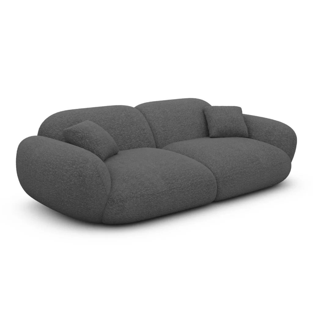 Bouclé 2-Sitzer Couch Elara