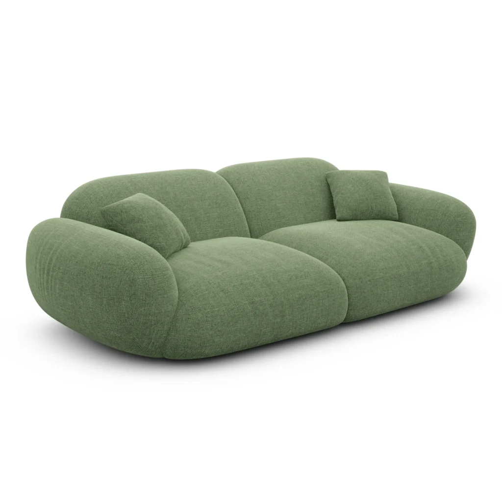 Strukturstoff 2-Sitzer Couch Elara