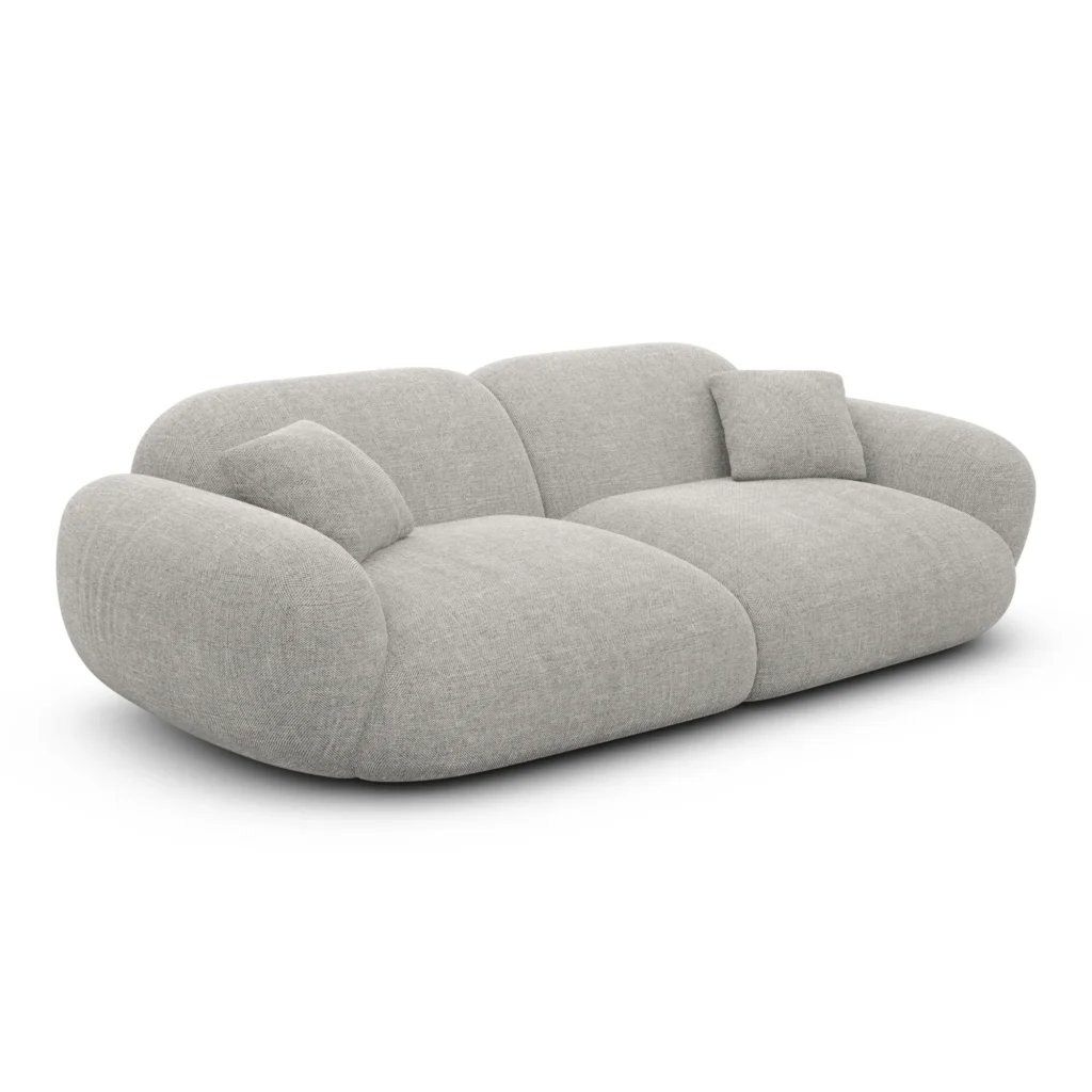 Strukturstoff 2-Sitzer Couch Elara