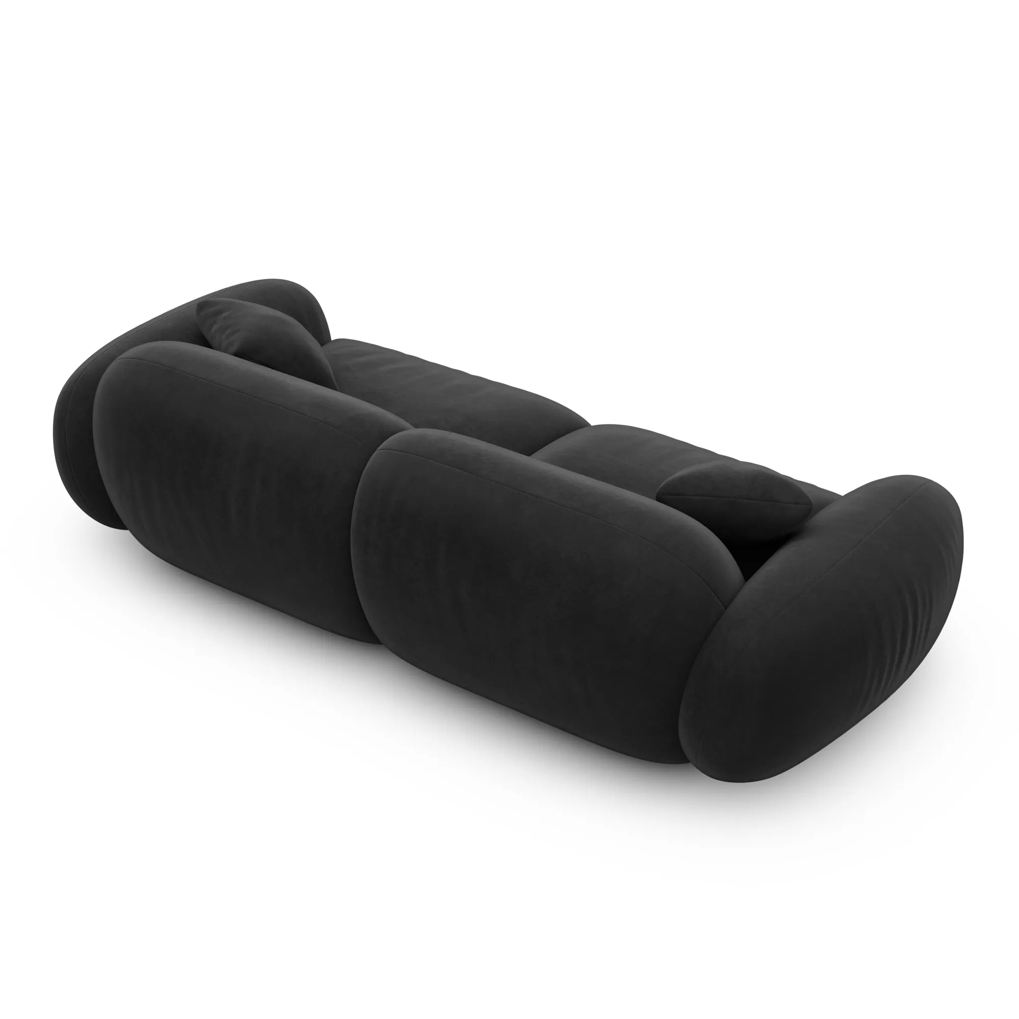 Samtstoff 2-Sitzer Couch Elara – Bild 33