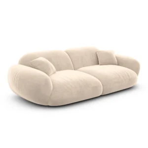 Samtstoff 2-Sitzer Couch Elara