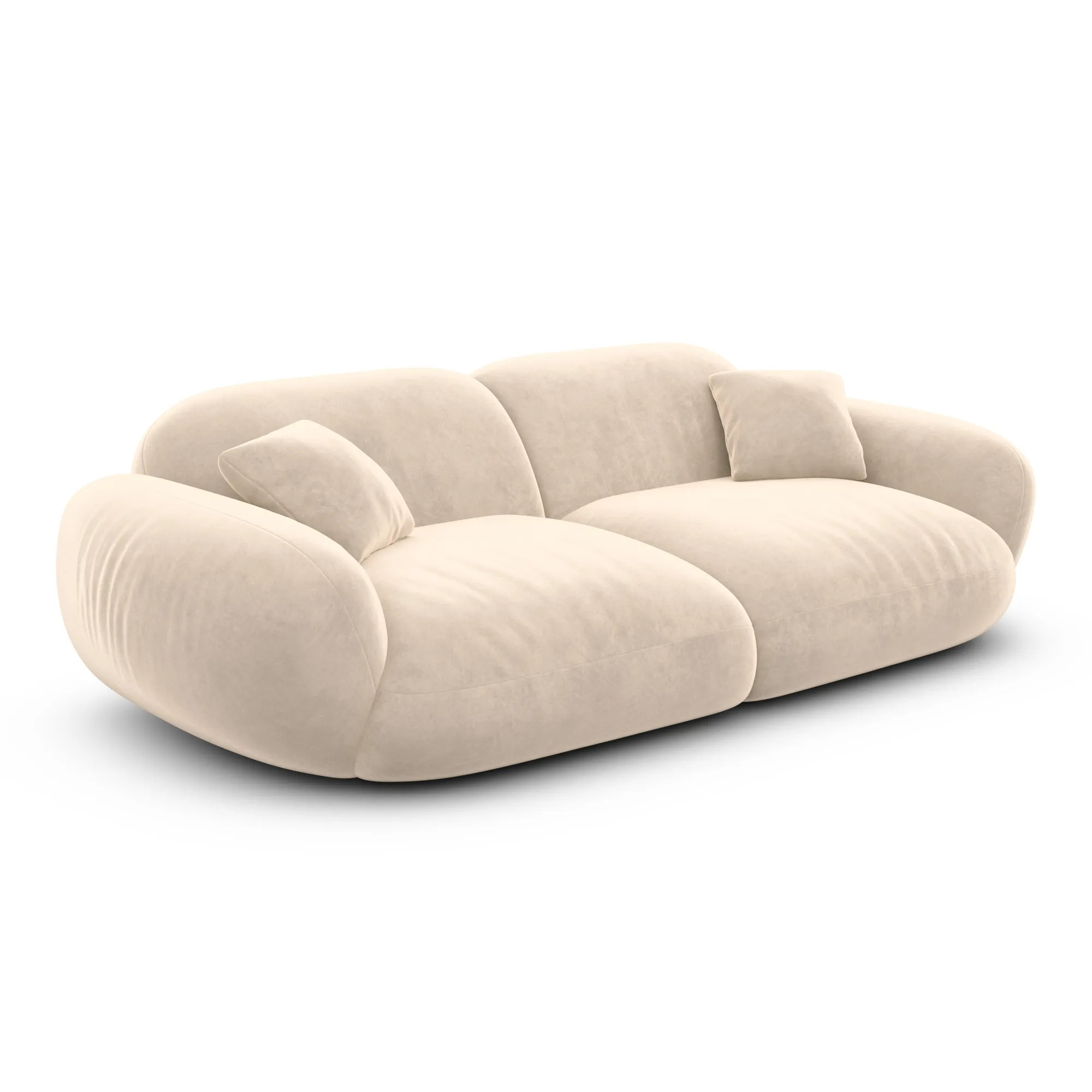 Samtstoff 2-Sitzer Couch Elara – Bild 37