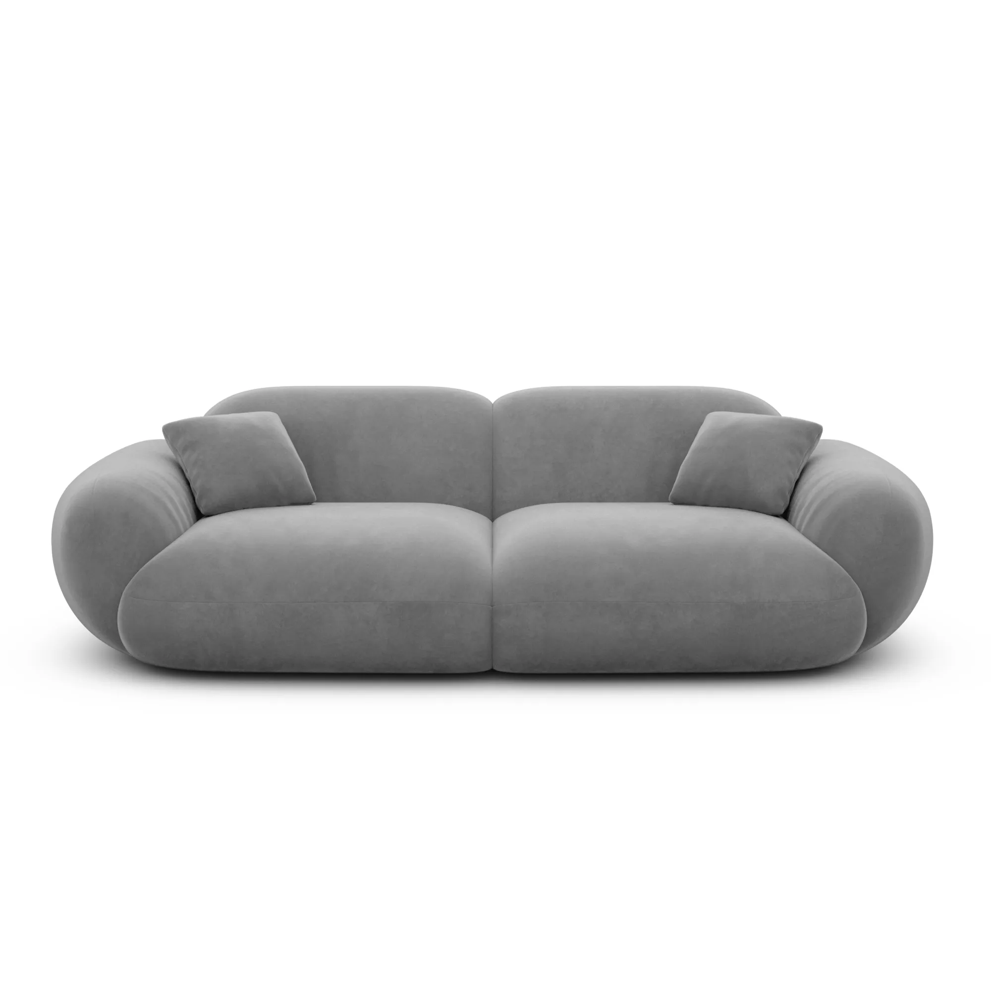 Samtstoff 2-Sitzer Couch Elara – Bild 41