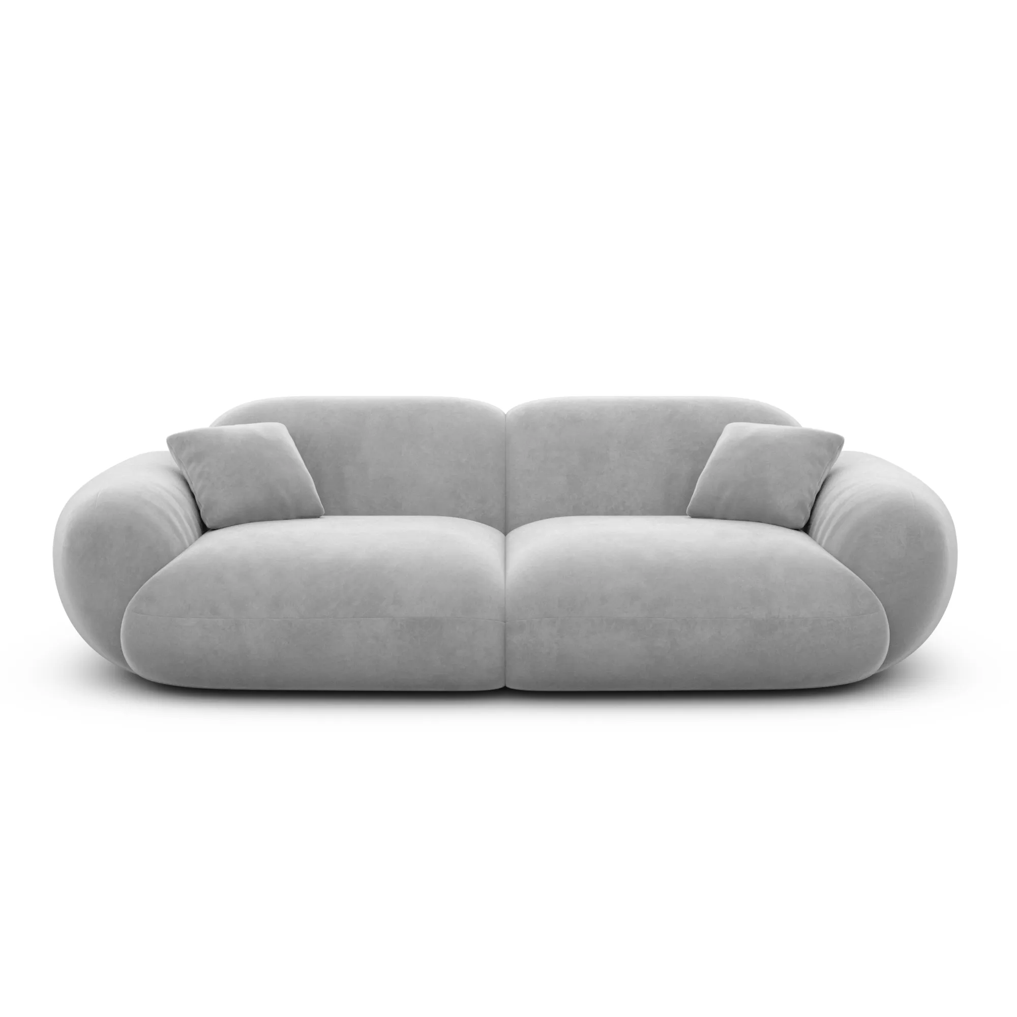 Samtstoff 2-Sitzer Couch Elara – Bild 47