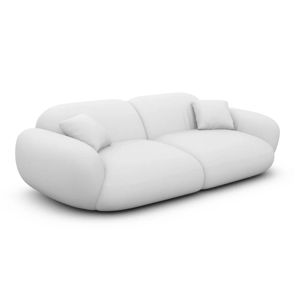 Kunstleder 2-Sitzer Couch Elara