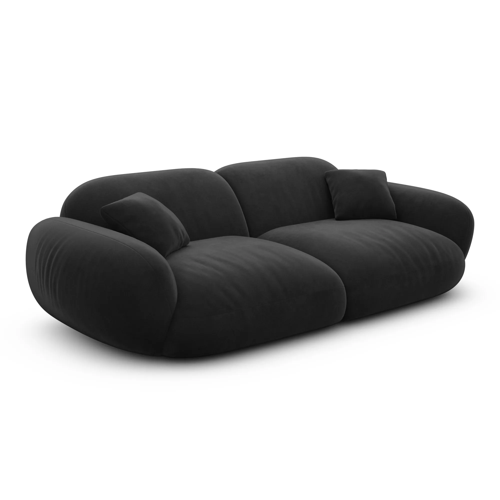 Samtstoff 3-Sitzer Couch Elara – Bild 46