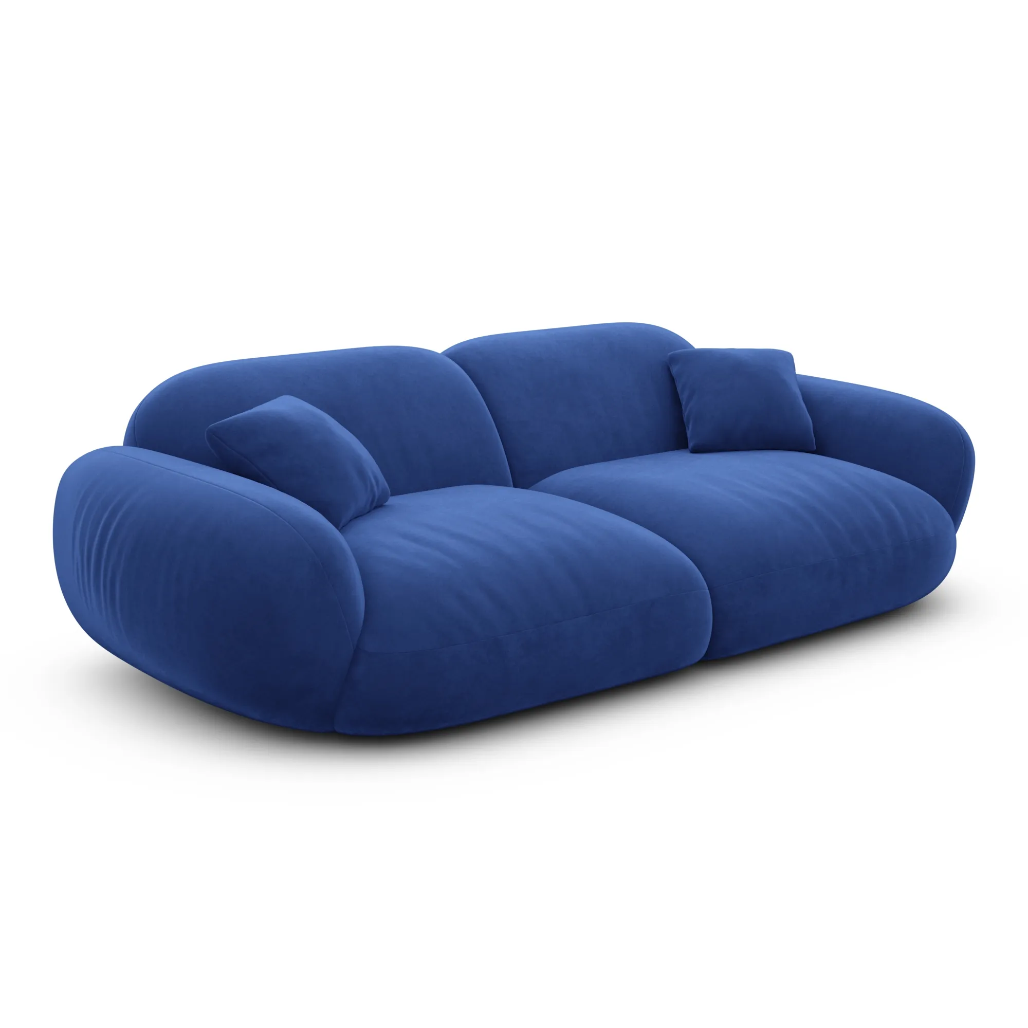 Samtstoff 3-Sitzer Couch Elara – Bild 34