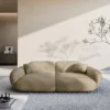 Echtleder 3-Sitzer Couch Elara