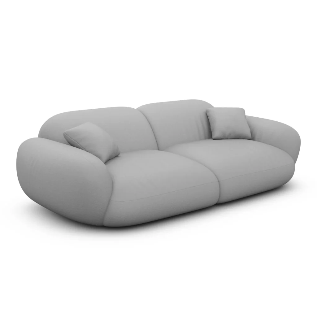 Echtleder 3-Sitzer Couch Elara