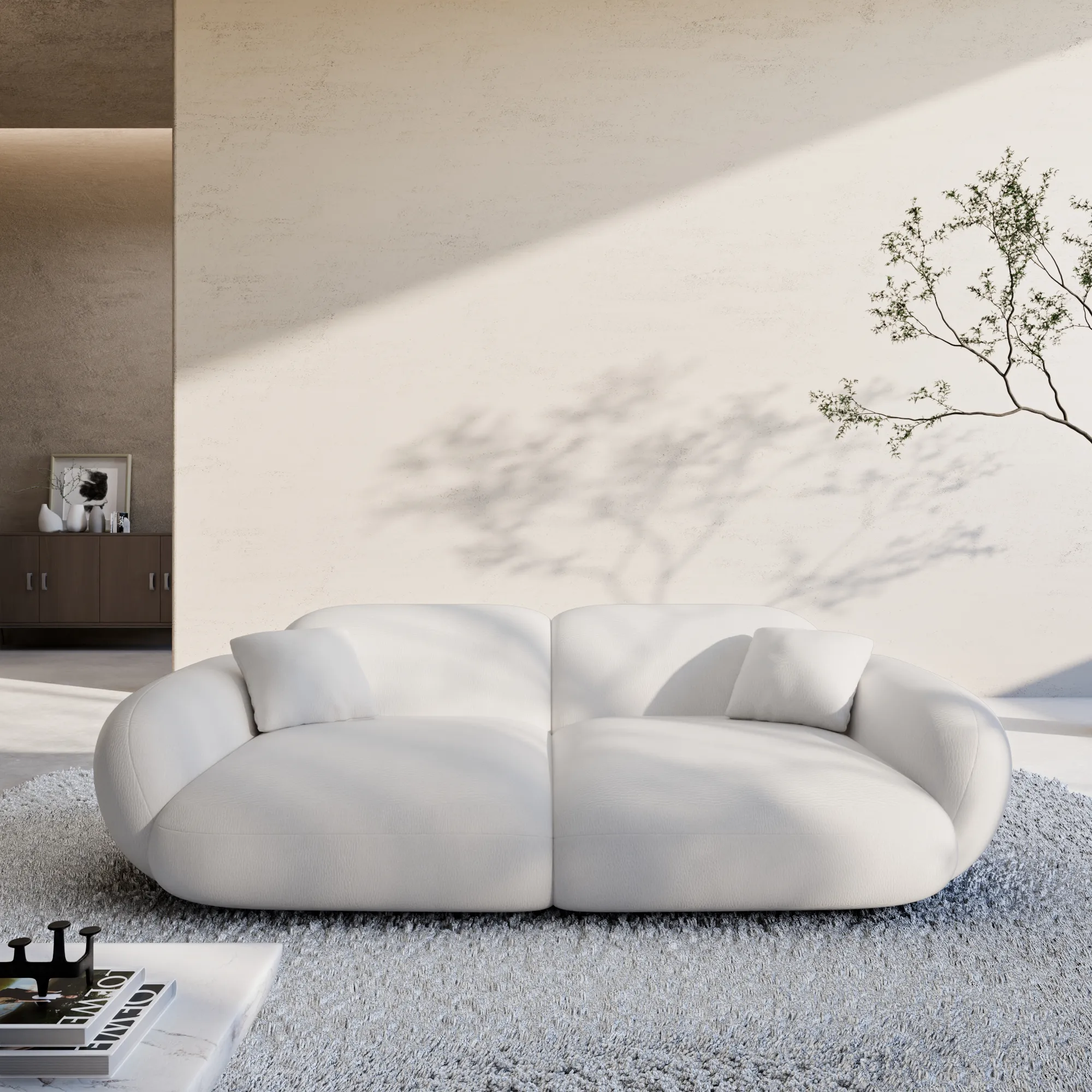 Kunstleder 3-Sitzer Couch Elara – Bild 7